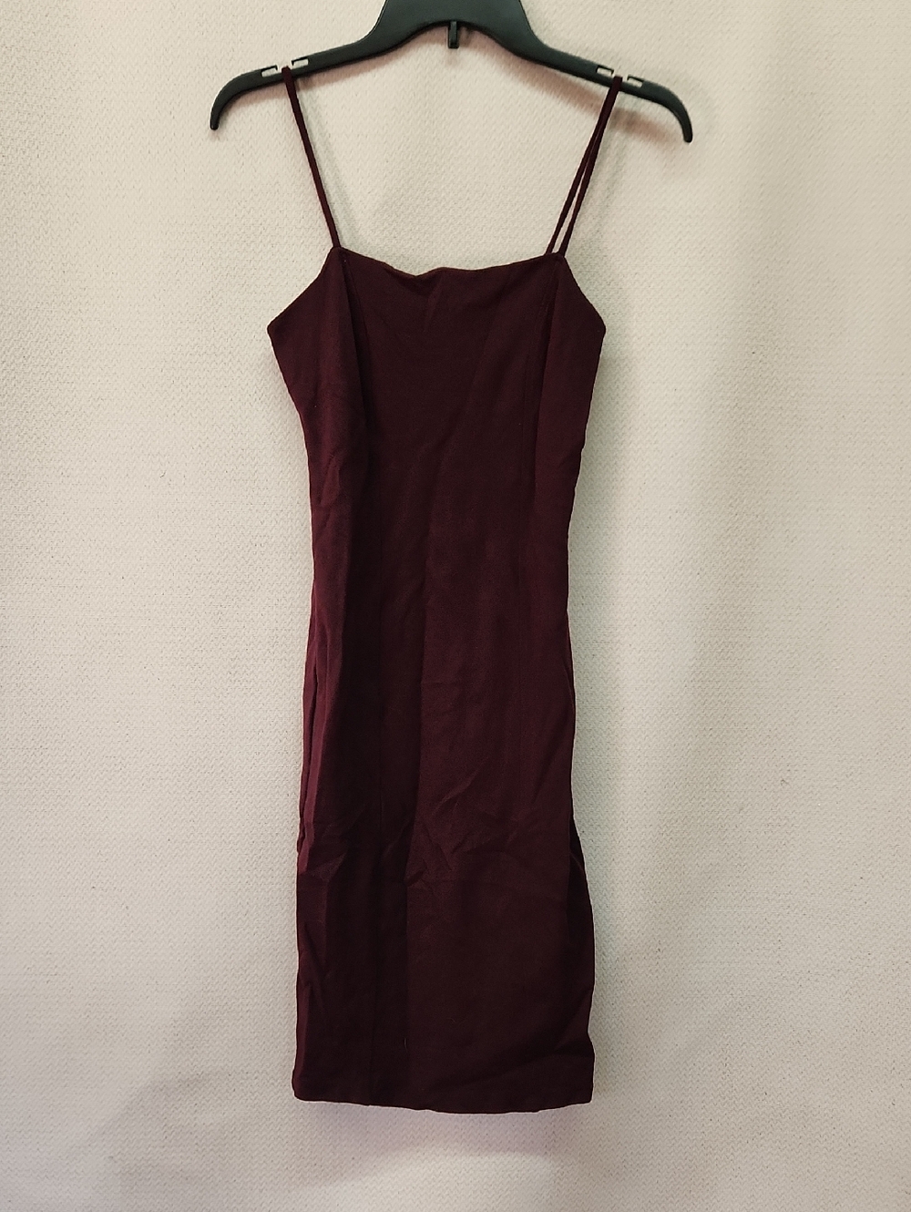 Forever 21 Wine Burgundy Spaghetti Strap Midi Dress